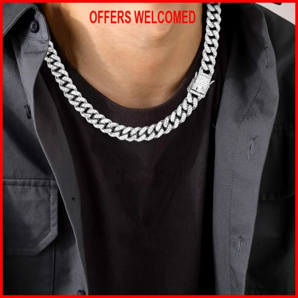 Stainless Steel Cubic Zirconia Jewelry Set with Necklaces Bracelets Earrings - Picture 7 of 7